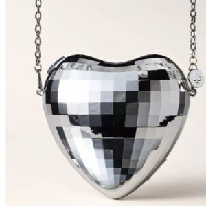 Kate Spade Silver Heart Crossbody Bag